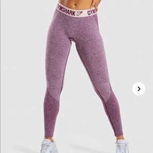NWT GYMSHARK FLEX LEGGINGS - DARK RUBY MARL SIZE S